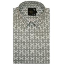 Print Green Shirt : Party