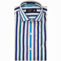 Stripes Dark Blue Shirt : Business