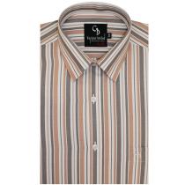 Stripes Peach Shirt : Business