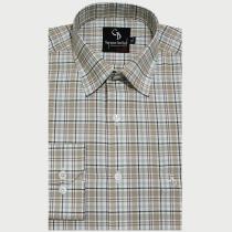 Checks Fawn Shirt : Business