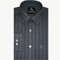 Checks Gray Shirt : Business