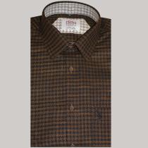 Self Design Brown Shirt : Ditto