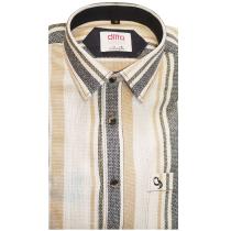 Stripes Brown Shirt : Ditto