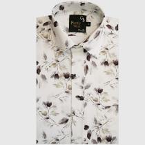 Print Cream Shirt : Party
