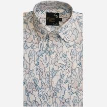 Print Cream Shirt : Party