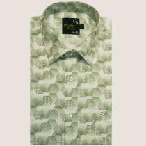 Print Green Shirt : Party