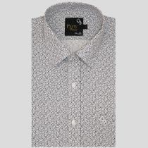 Print Blue Shirt : Party