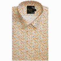 Print Orange Shirt : Party
