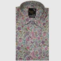 Print Gray Shirt : Party