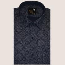 Print Navy Blue Shirt : Party