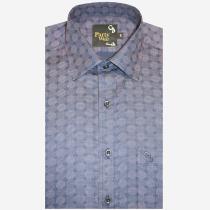 Print Navy Blue Shirt : Party