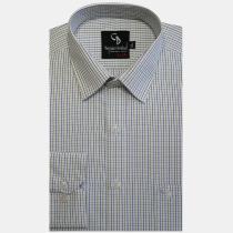 Checks Light Green Shirt : Business