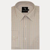 Checks Rust Shirt : Business