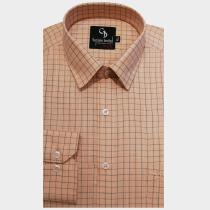 Checks Peach Shirt : Business