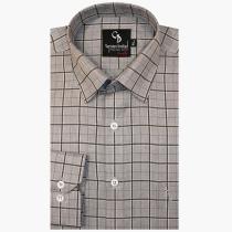 Checks Gray Shirt : Business