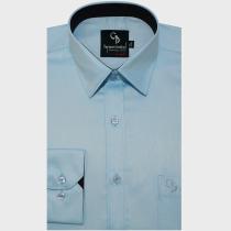 Plain Aqua Blue Shirt : Business