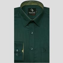 Plain Dark Green Shirt : Business