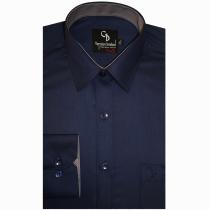 Plain Navy Blue Shirt : Business