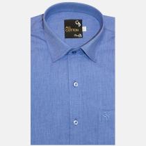Plain Dark Blue Shirt : Business
