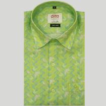 Print Green Shirt : Ditto
