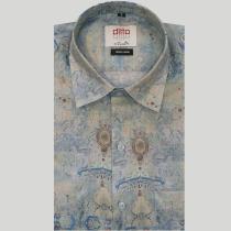 Print Blue Shirt : Ditto