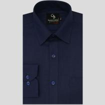 Plain Dark Blue Shirt : Business