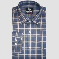Checks Blue Shirt : Business