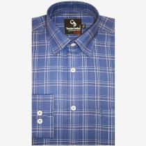 Checks Blue Shirt : Business