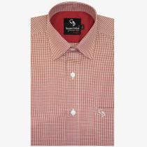 Checks Maroon Shirt : Business