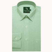 Checks Green Shirt : Business