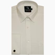 Self Design White Shirt : Business