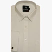 Self Design White Shirt : Business