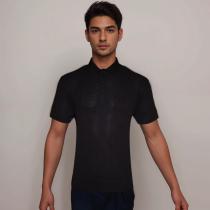Selfdesign Black T-shirt : Regular
