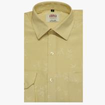 Self Design Cream Shirt : Ditto