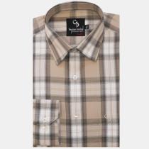 Checks Fawn Shirt : Business
