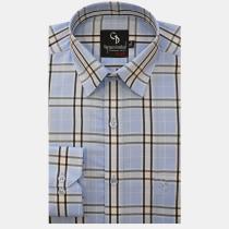 Checks Blue Shirt : Business