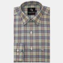 Checks Green Shirt : Business