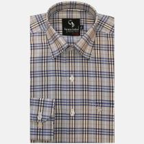 Checks Light Gray Shirt : Business