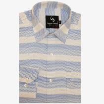 Stripes Blue Shirt : Business