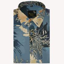 Print Gray Shirt : Party