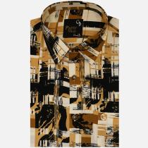 Print Brown Shirt : Party