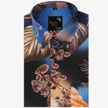 Print Rust Shirt : Party