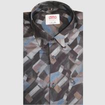 Print Gray Shirt : 