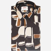 Print Brown Shirt : Ditto