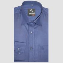 Plain Dark Blue Shirt : Business