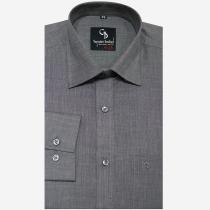 Plain Dark Gray Shirt : Business