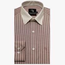 Stripes Brown Shirt : Business