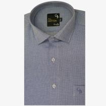 Self Design Light Blue Shirt : Business