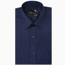 Self Design Navy Blue Shirt : Business