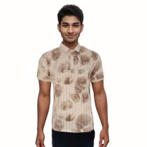 Print Brown Shirt : Regular